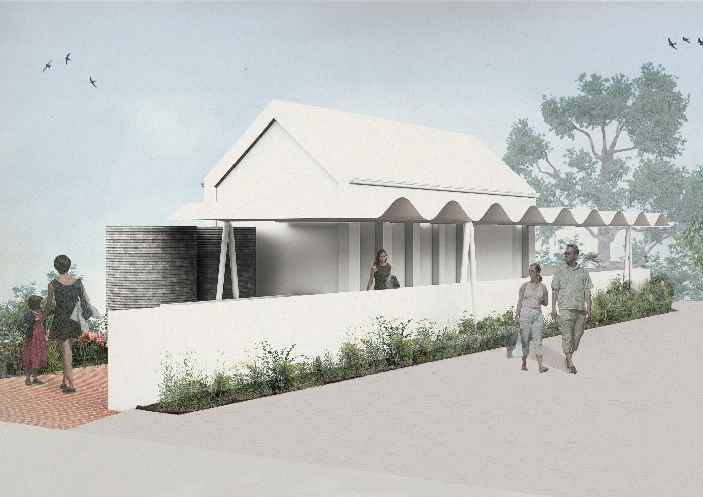 Architect design for public toilet block refurbishment in Newstead